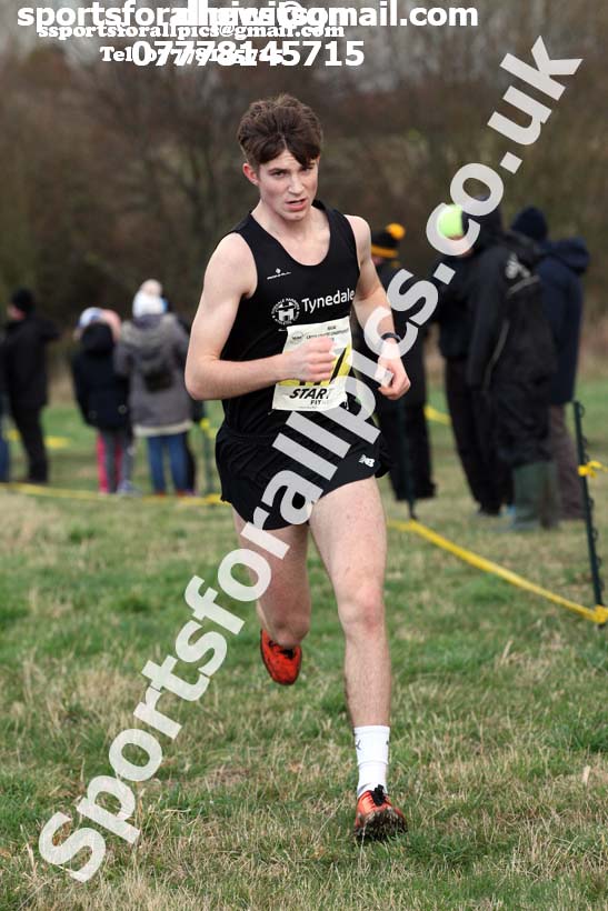 Mens under-17s North Eastern Cross Country, 2018 Northern Cross Country Champs., Wrekenton, Gateshead. Photo:  David T. Hewitson/Sports for All Pics